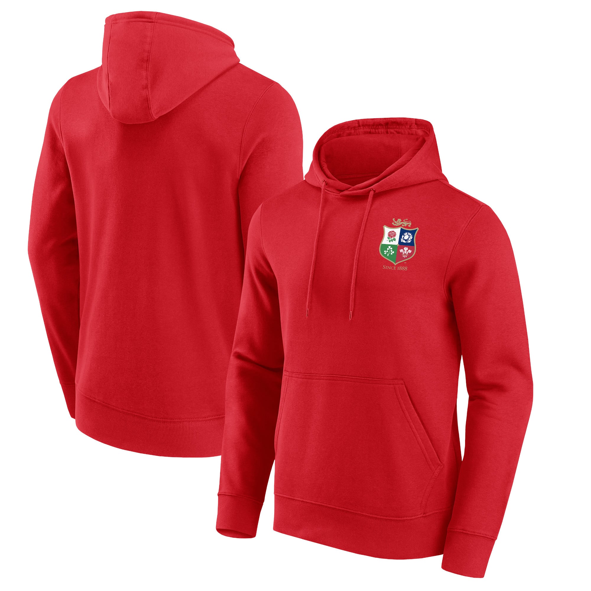 Sudadera con capucha y escudo pequeño de los Leones Británicos e Irlandeses - Rojo: retailer-supplied image