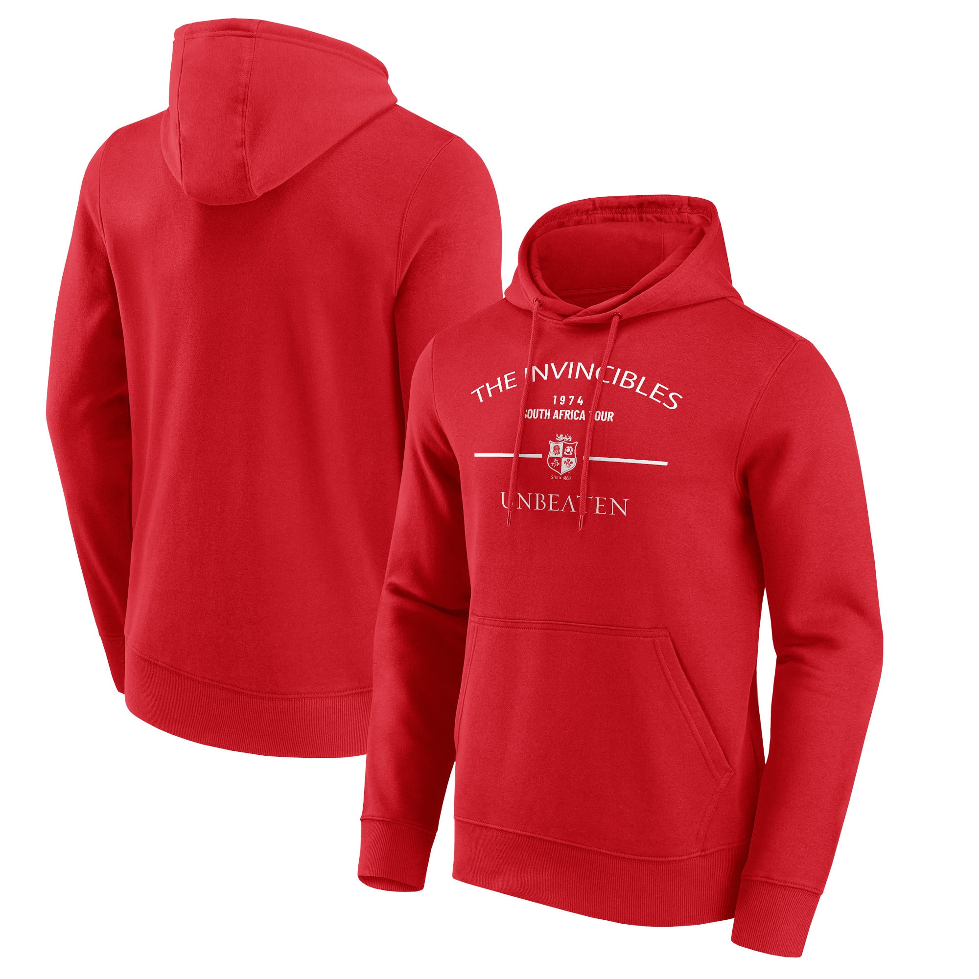 Sweat à capuche graphique British & Irish Lions Invincibles Hometown - Rouge: retailer-supplied image