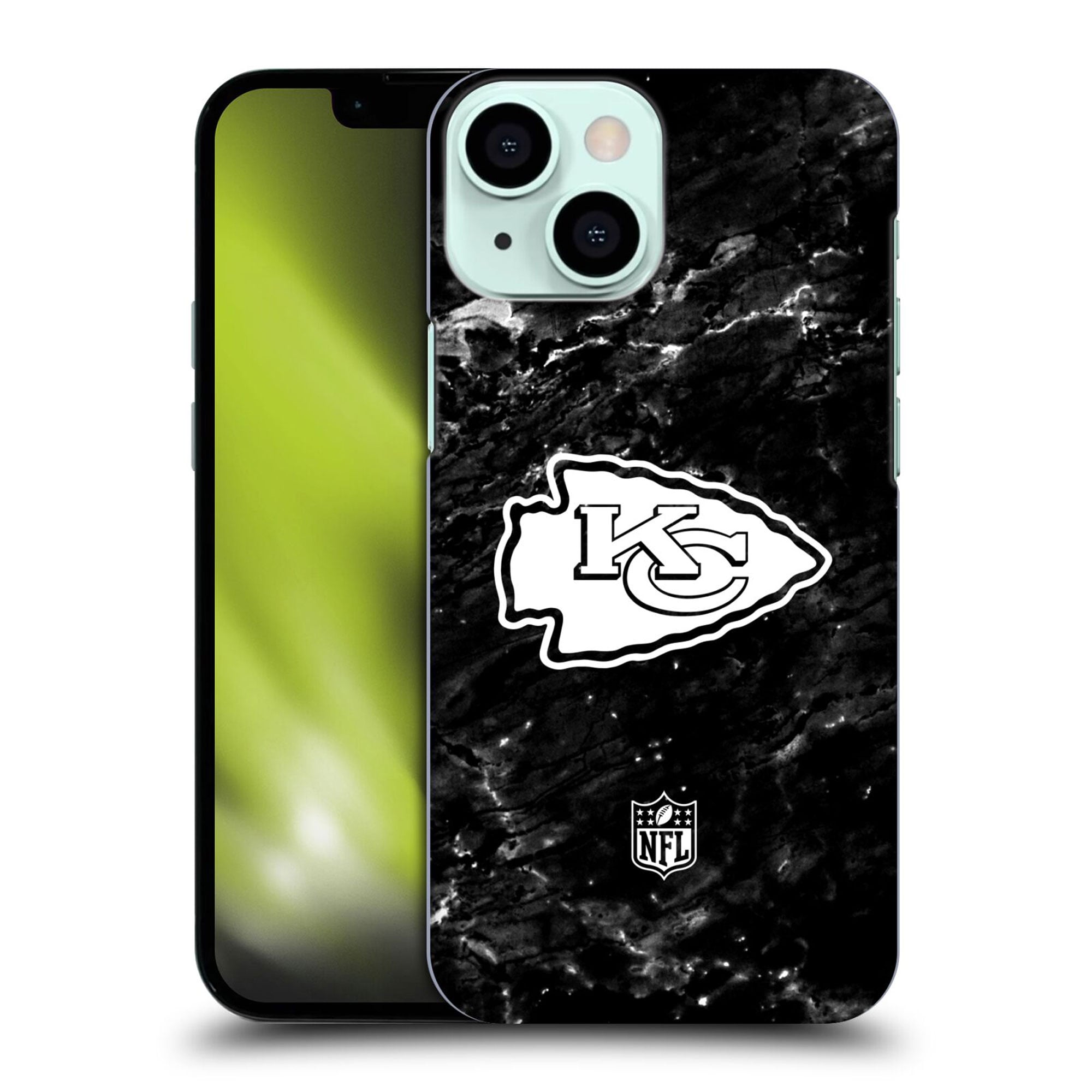 Kansas City Chiefs Marble Hard Shell Phone Case - iPhone