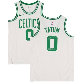 "Jayson Tatum Boston Celtics Autographed White Nike 2022-2023 Association Swingman Jersey with ""Mamba Mentality"" Inscription"