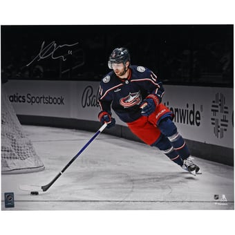 Adam Fantilli Columbus Blue Jackets Autographed 16" x 20" NHL Debut Spotlight Photograph
