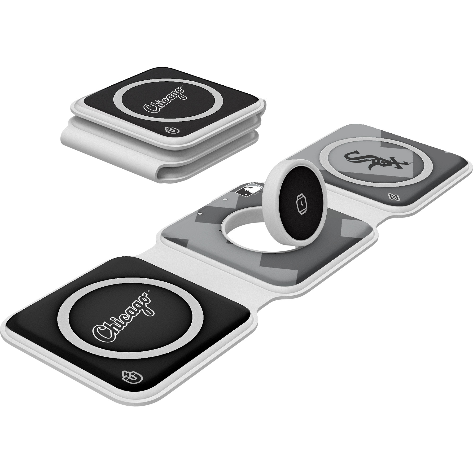 Keyscaper Chicago White Sox 3-in-1 Foldable Charger