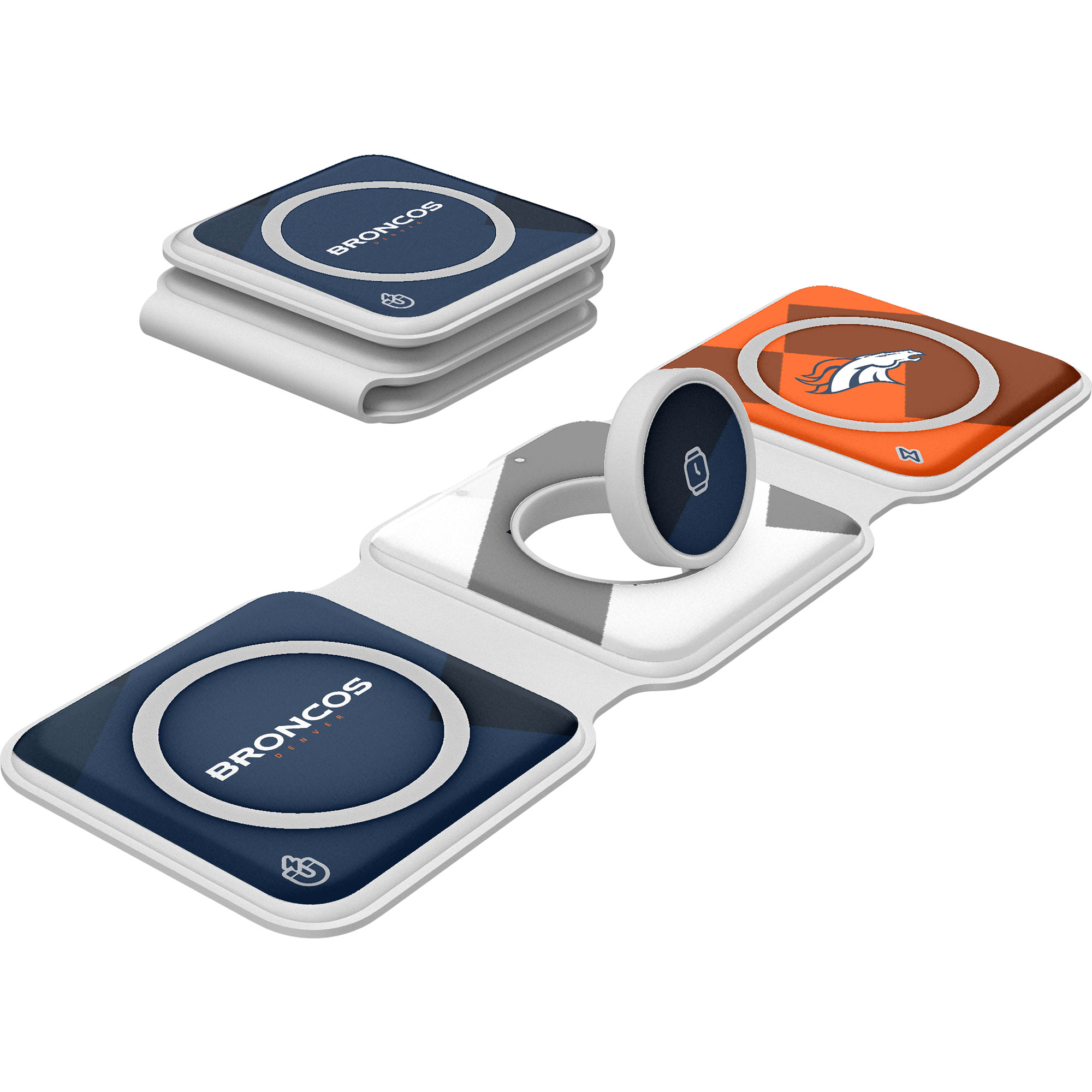 Keyscaper Denver Broncos 3-in-1 Foldable Charger