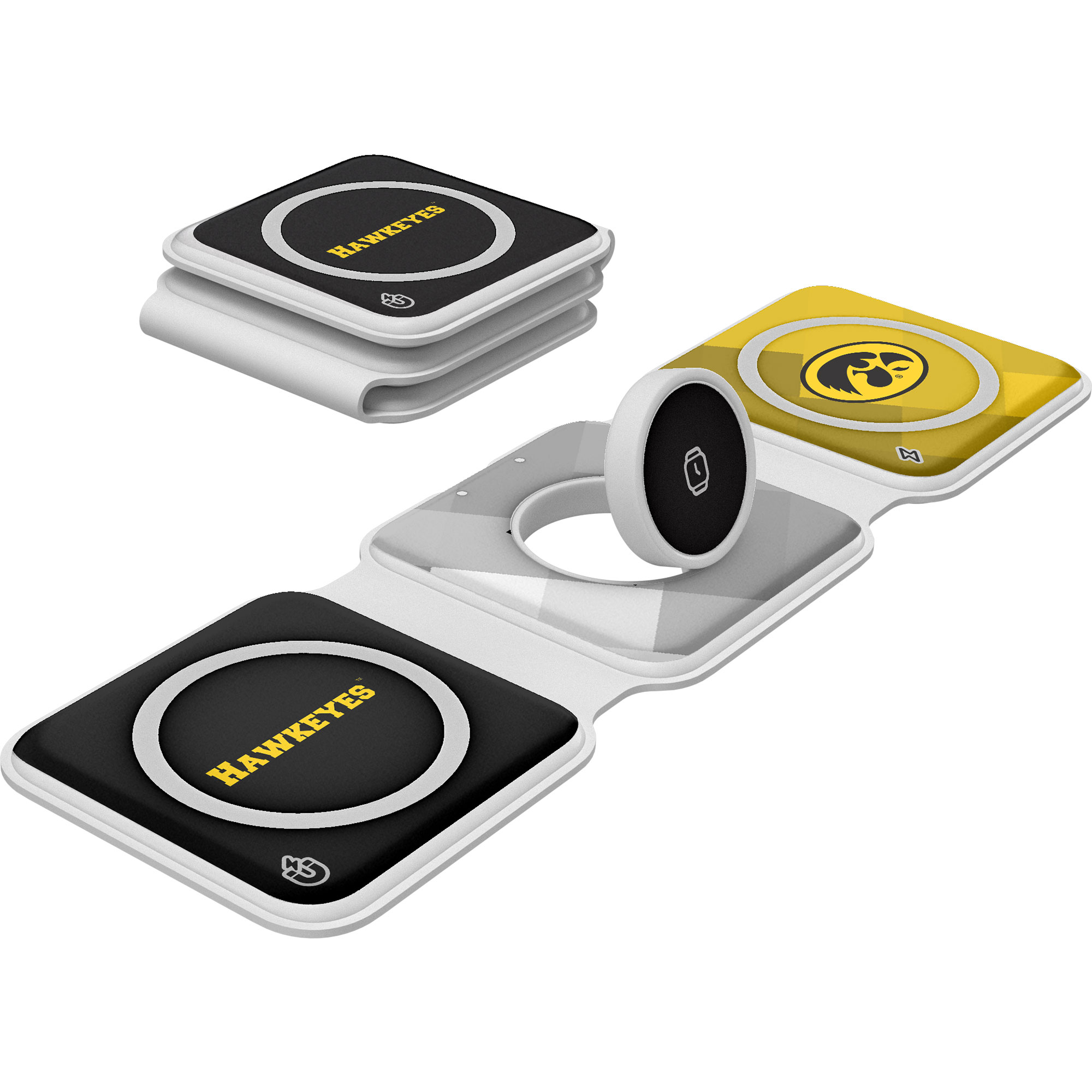 Keyscaper Iowa Hawkeyes 3-in-1 Foldable Charger