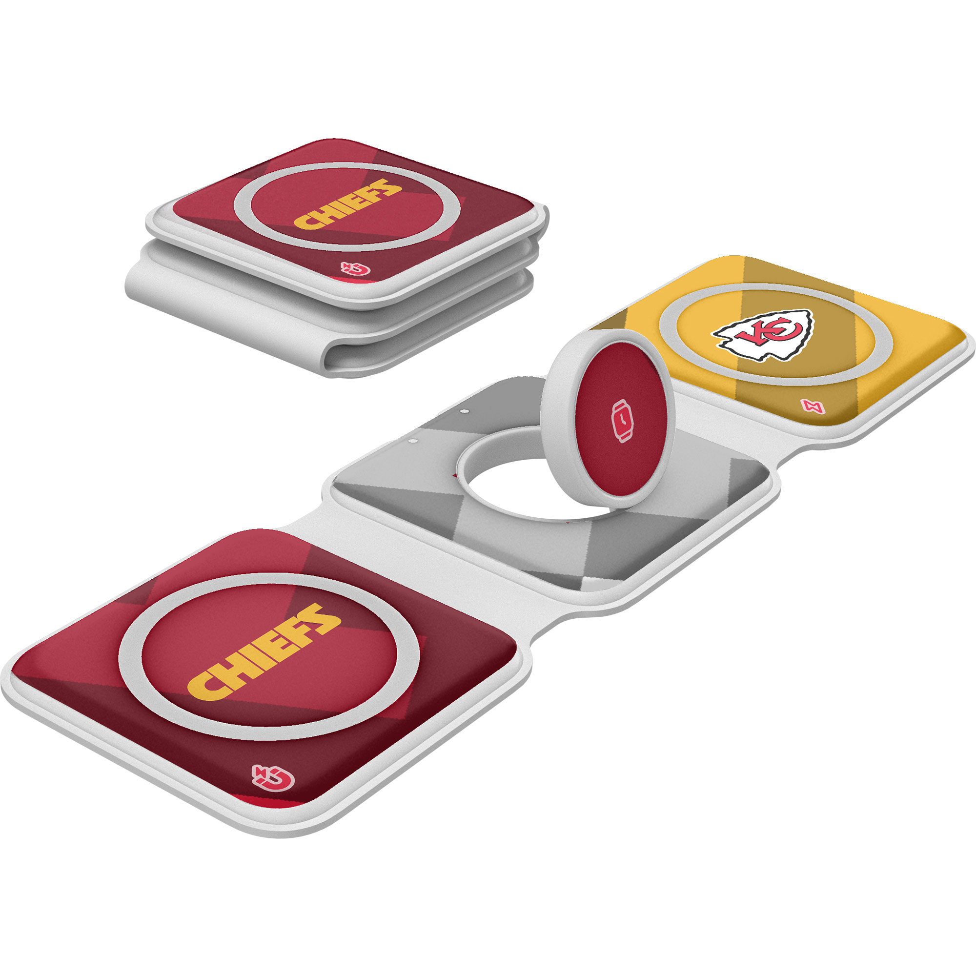 Keyscaper Kansas City Chiefs 3-in-1 Foldable Charger