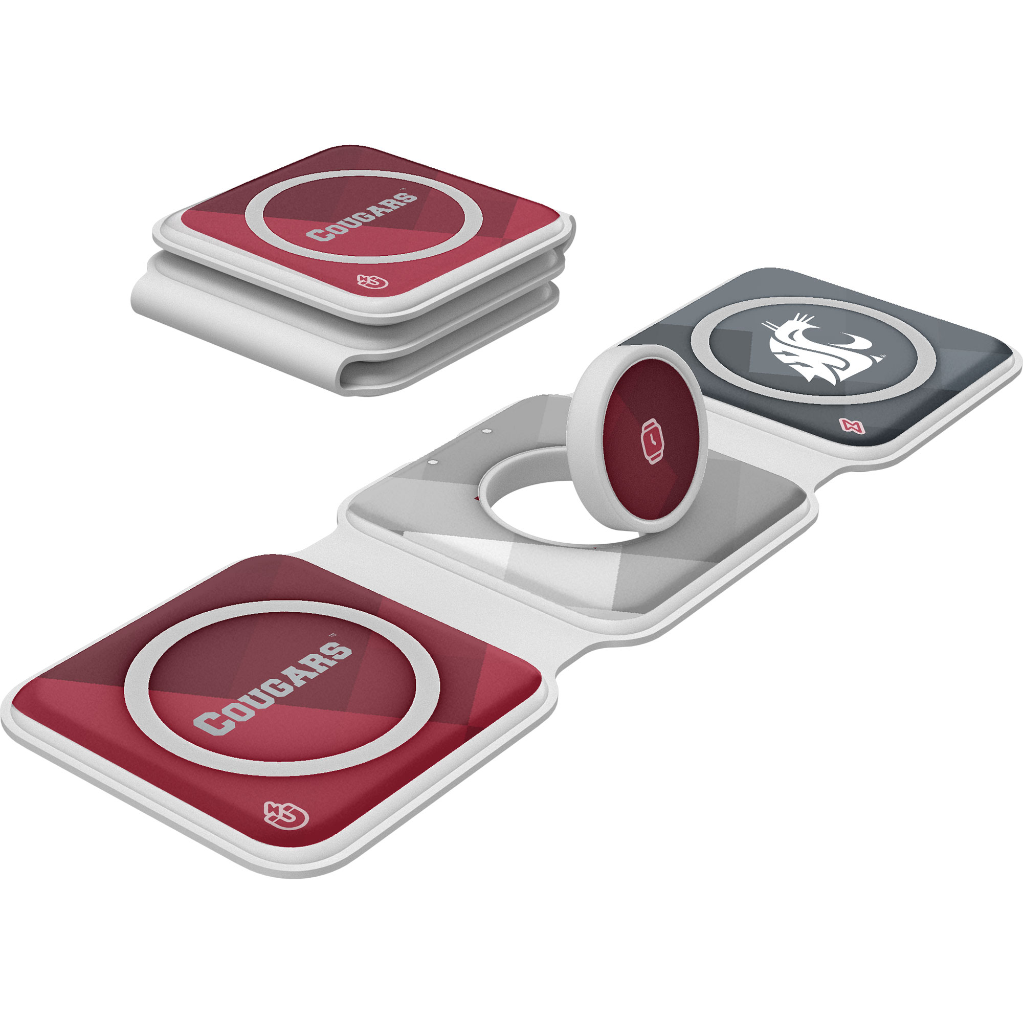 Keyscaper Washington State Cougars 3-in-1 Foldable Charger Keyscaper Washington State Cougars 3-in-1 Foldable Charger