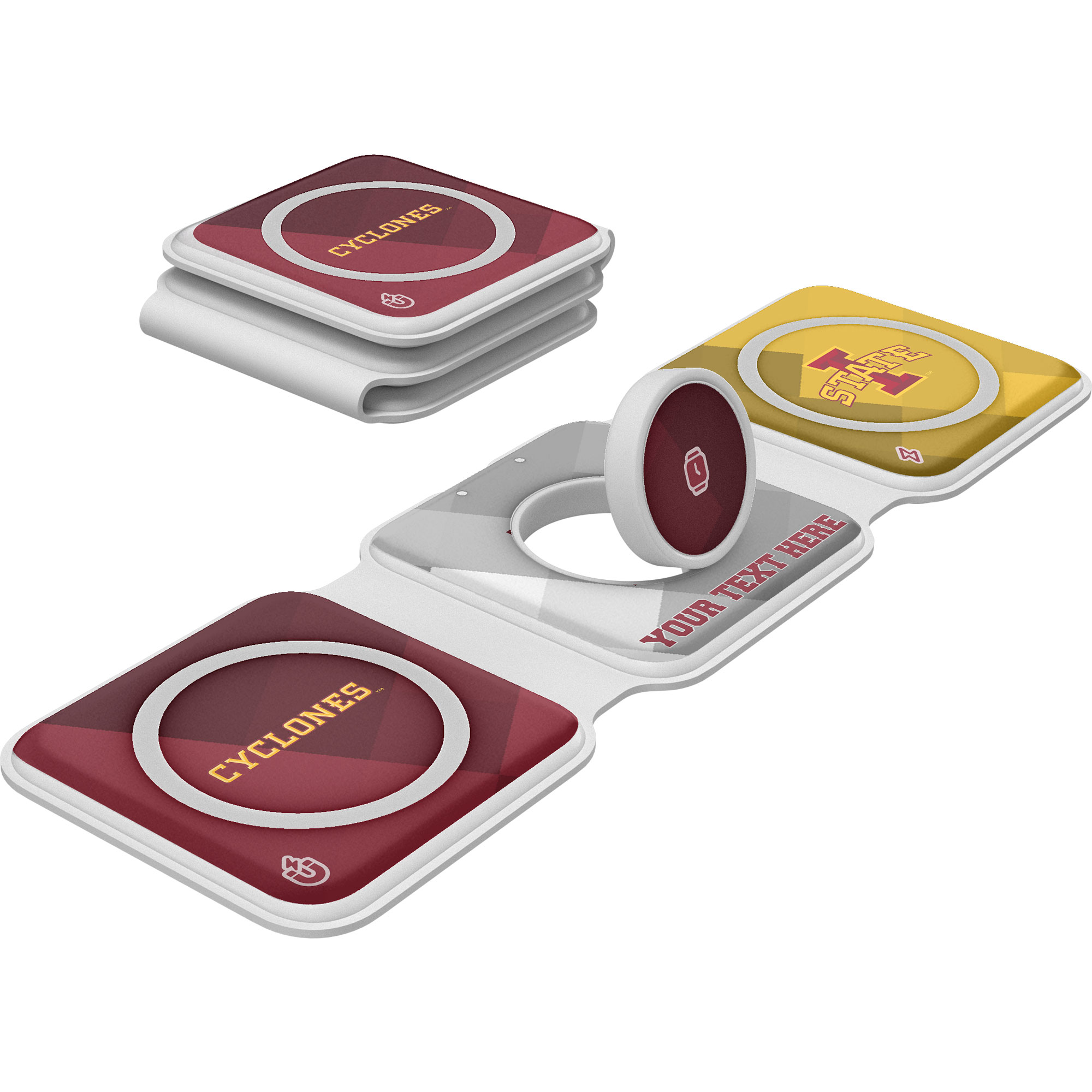 Keyscaper Iowa State Cyclones Personalized 3-in-1 Foldable Charger