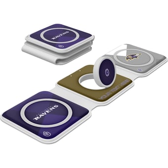 Keyscaper Baltimore Ravens Personalized 3-in-1 Foldable Charger