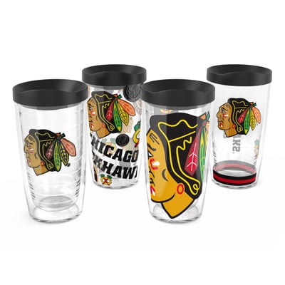 Tervis Chicago Blackhawks Four-Pack 16oz. Classic Tumbler Set