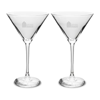 NMCC Falcon Two-Piece Traditional 10oz. Martini Glass Set