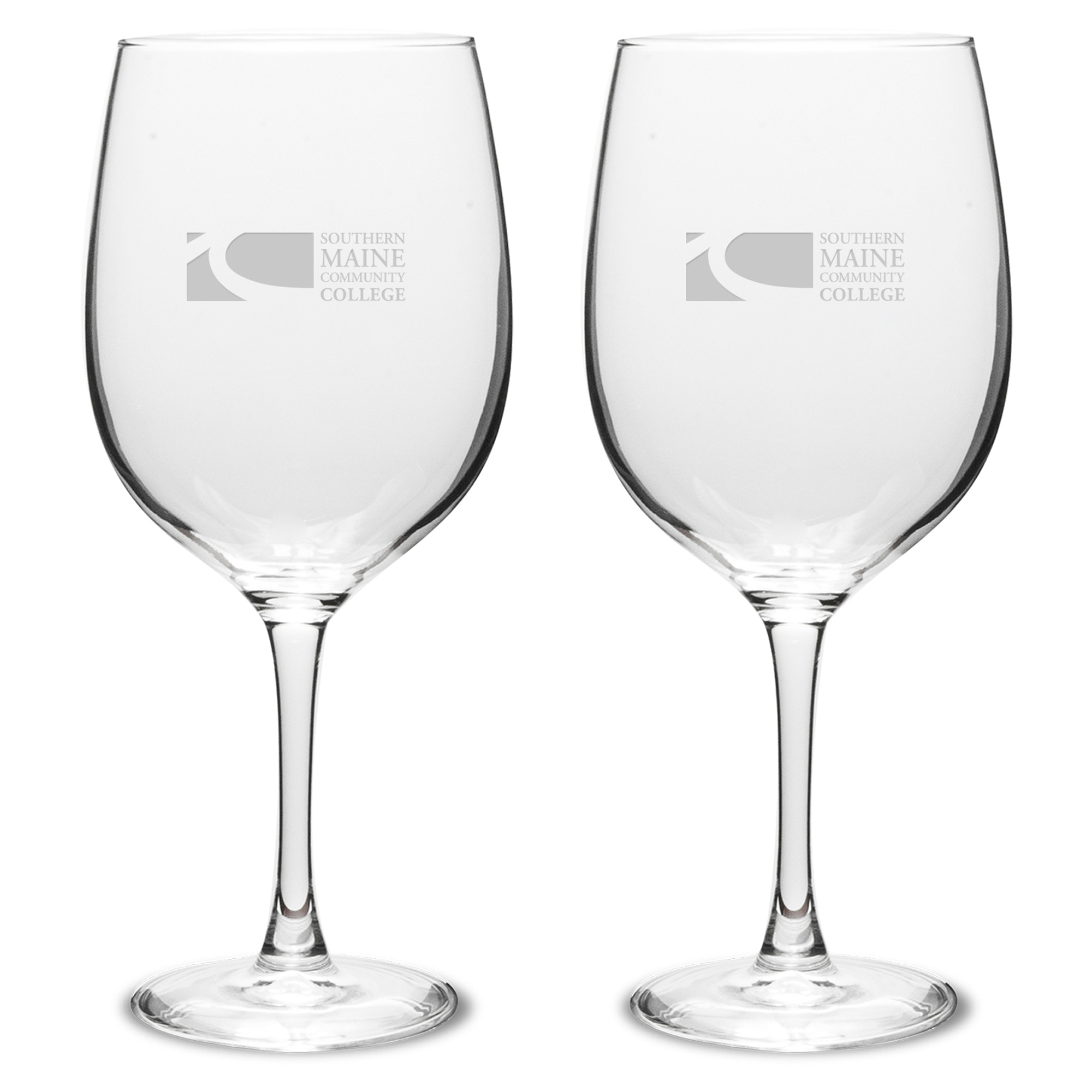 SMCC SeaWolves Two-Piece 19oz. Traditional Wine Glass Set
