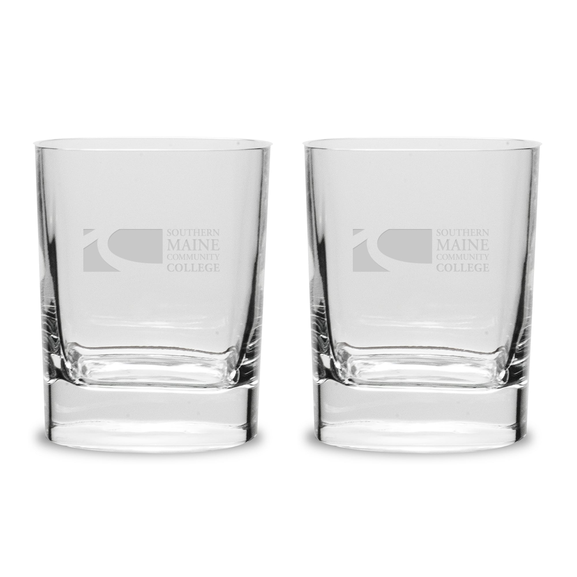 SMCC SeaWolves 2-Piece 11.75oz. Luigi Bormioli Square Round Double Old Fashion Set
