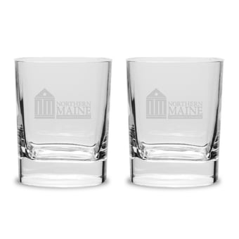 NMCC Falcon 2-Piece 11.75oz. Luigi Bormioli Square Round Double Old Fashion Set