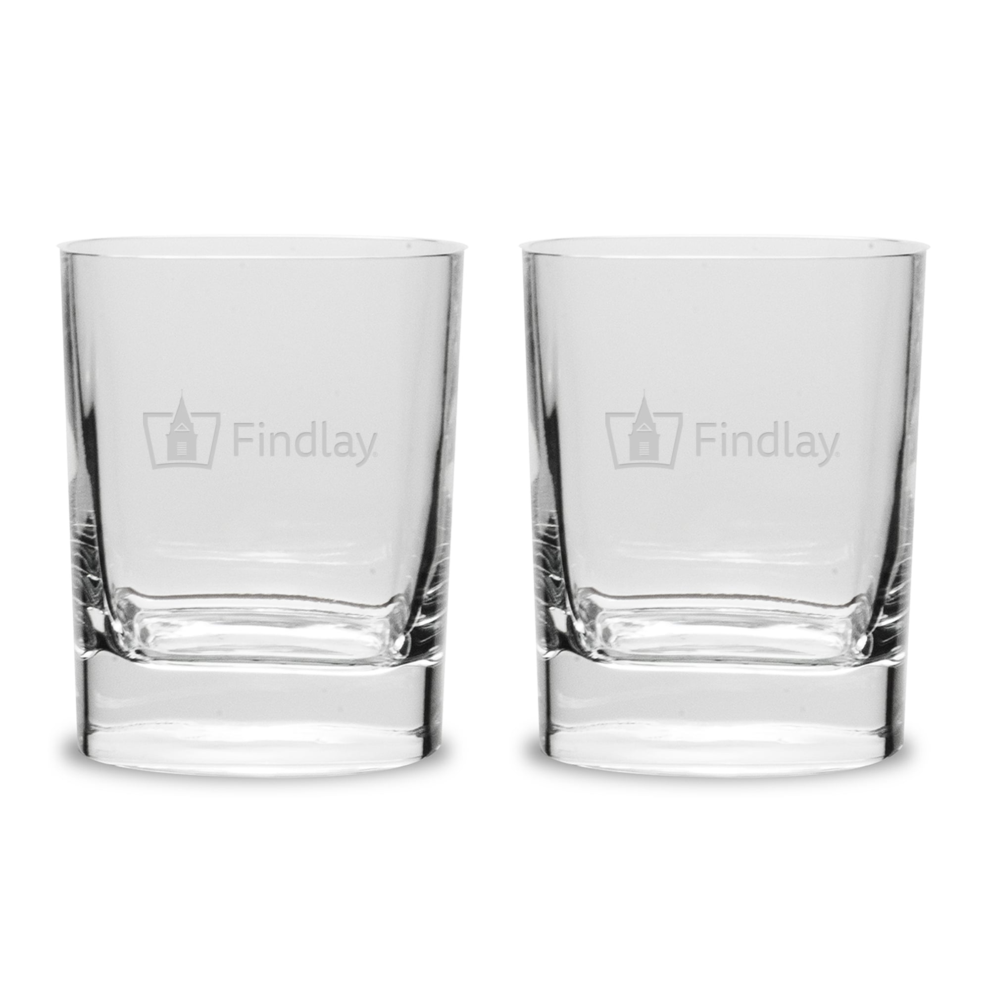 Findlay Oilers 2-Piece 11.75oz. Luigi Bormioli Square Round Double Old Fashion Set