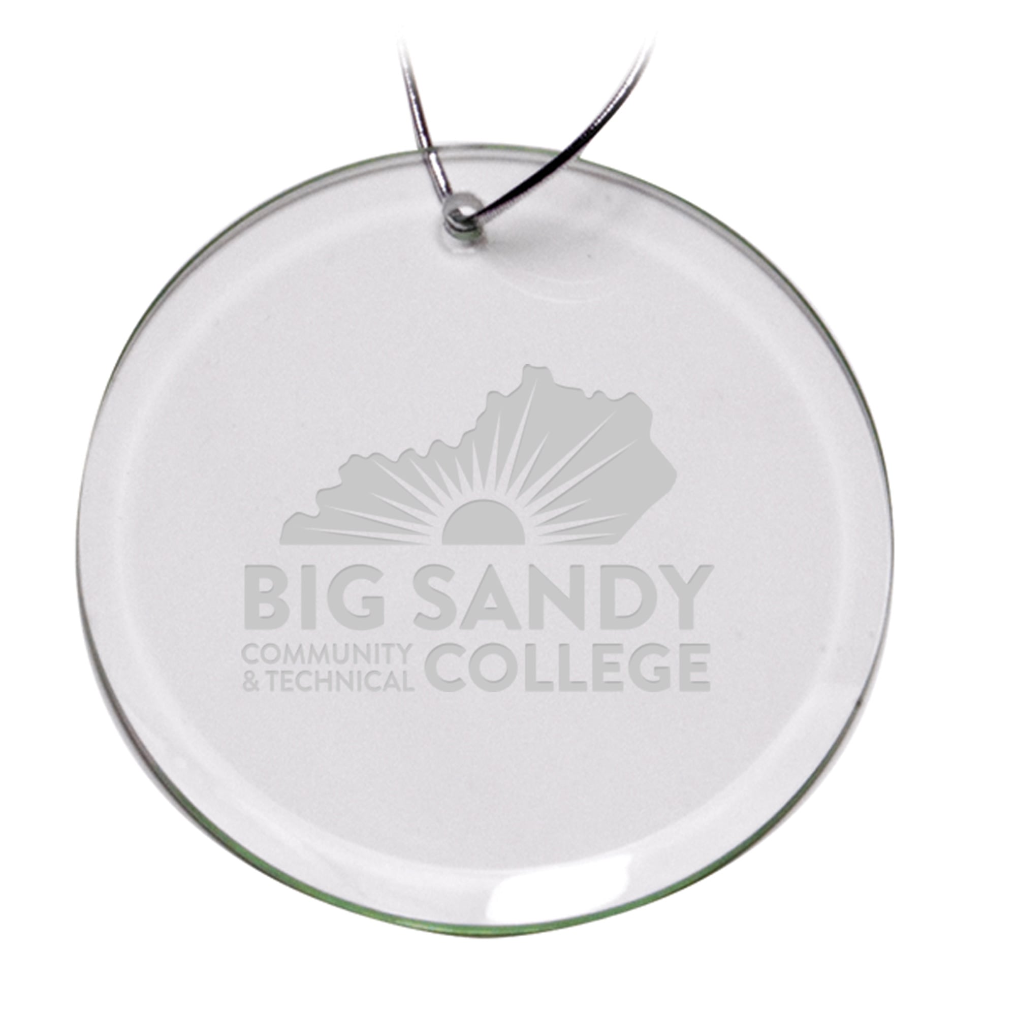 Big Sandy Community and Technical College 3'' Round Glass Ornament