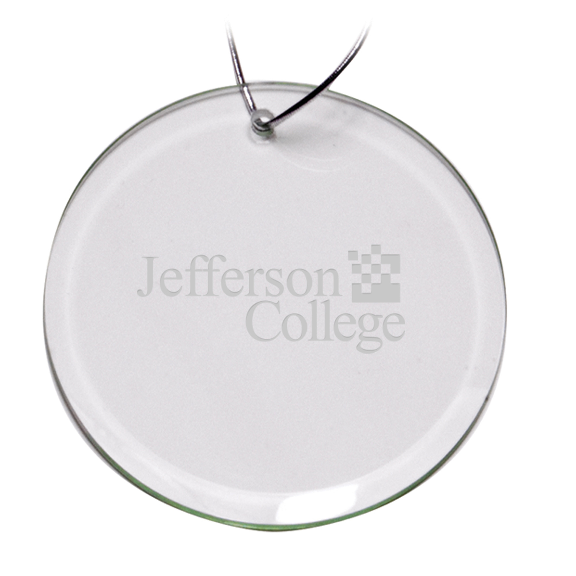 Jefferson Vikings 3'' Round Glass Ornament