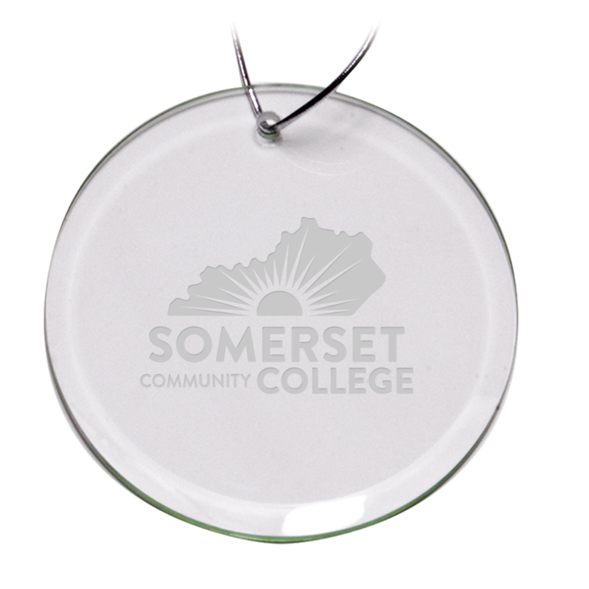 Somerset Community College 3'' Round Glass Ornament