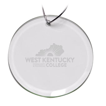 West Kentucky Community and Technical College 3'' Round Glass Ornament