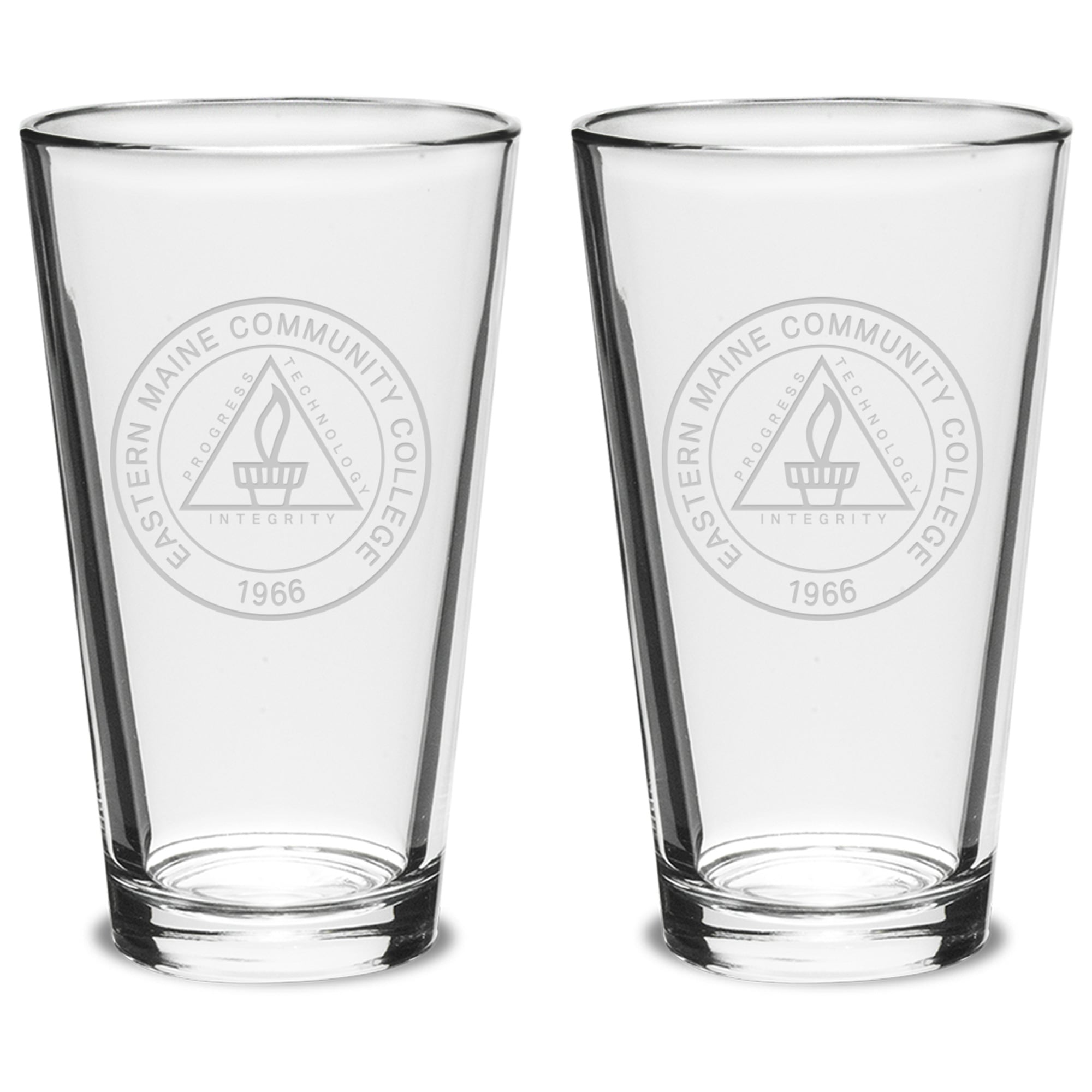 EMCC Golden Eagles 16oz. 2-Piece Classic Pub Glass Set