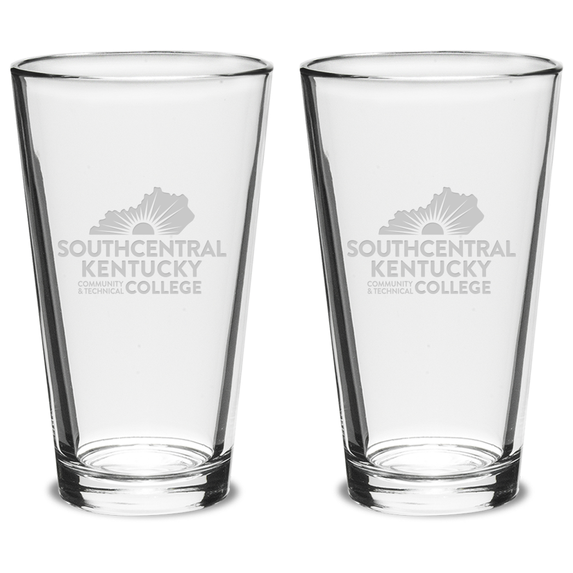 Southcentral Community and Technical College 16oz. 2-Piece Classic Pub Glass Set