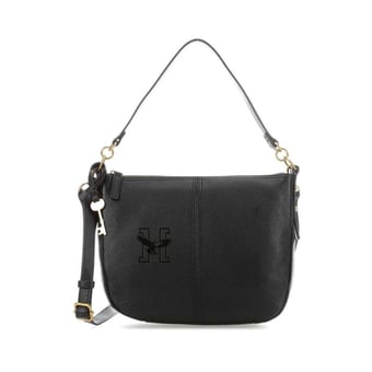 Women's Fossil  Black Husson University Eagles Jolie Crossbody Bag