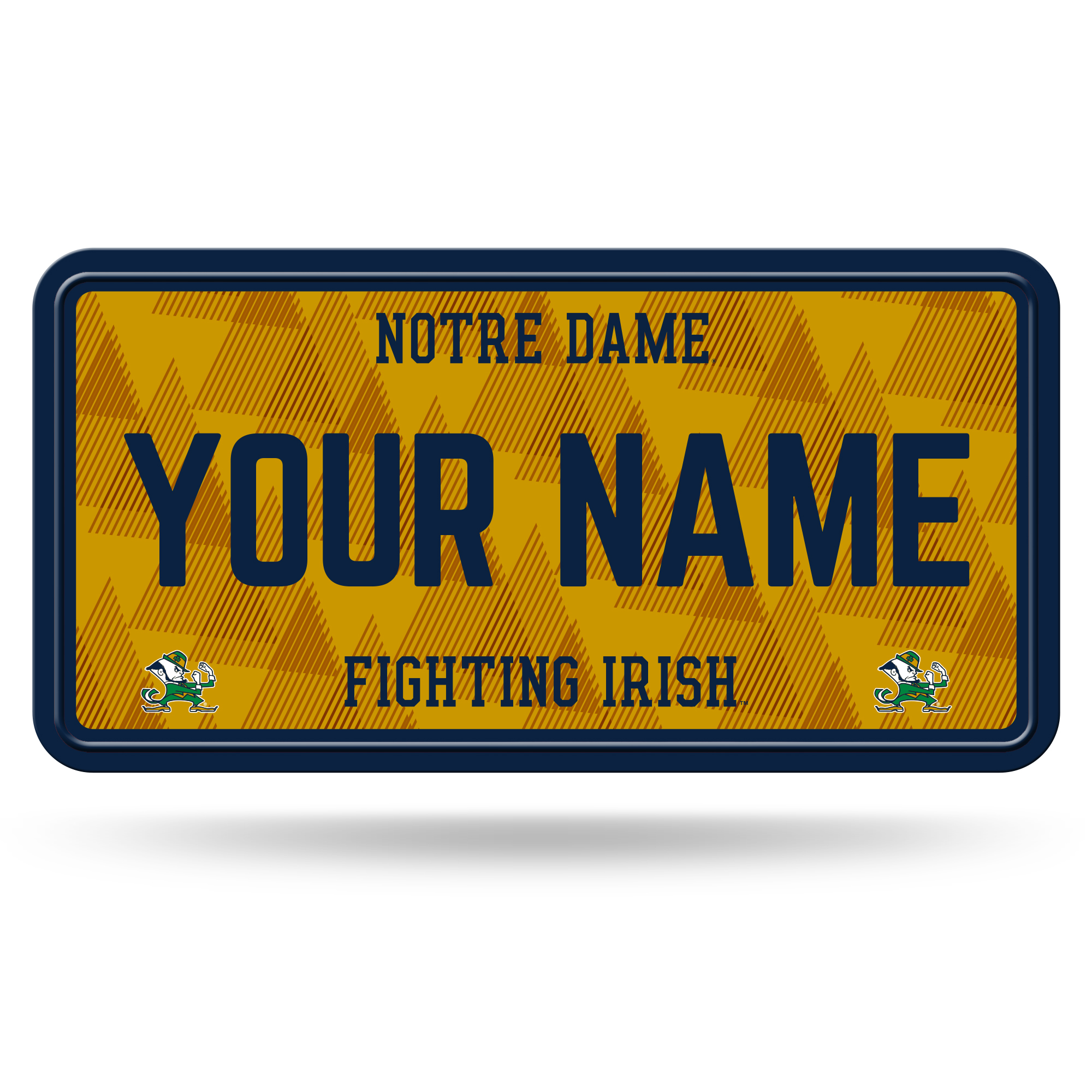 Notre Dame Fighting Irish 6" x 12" Personalized License Plate