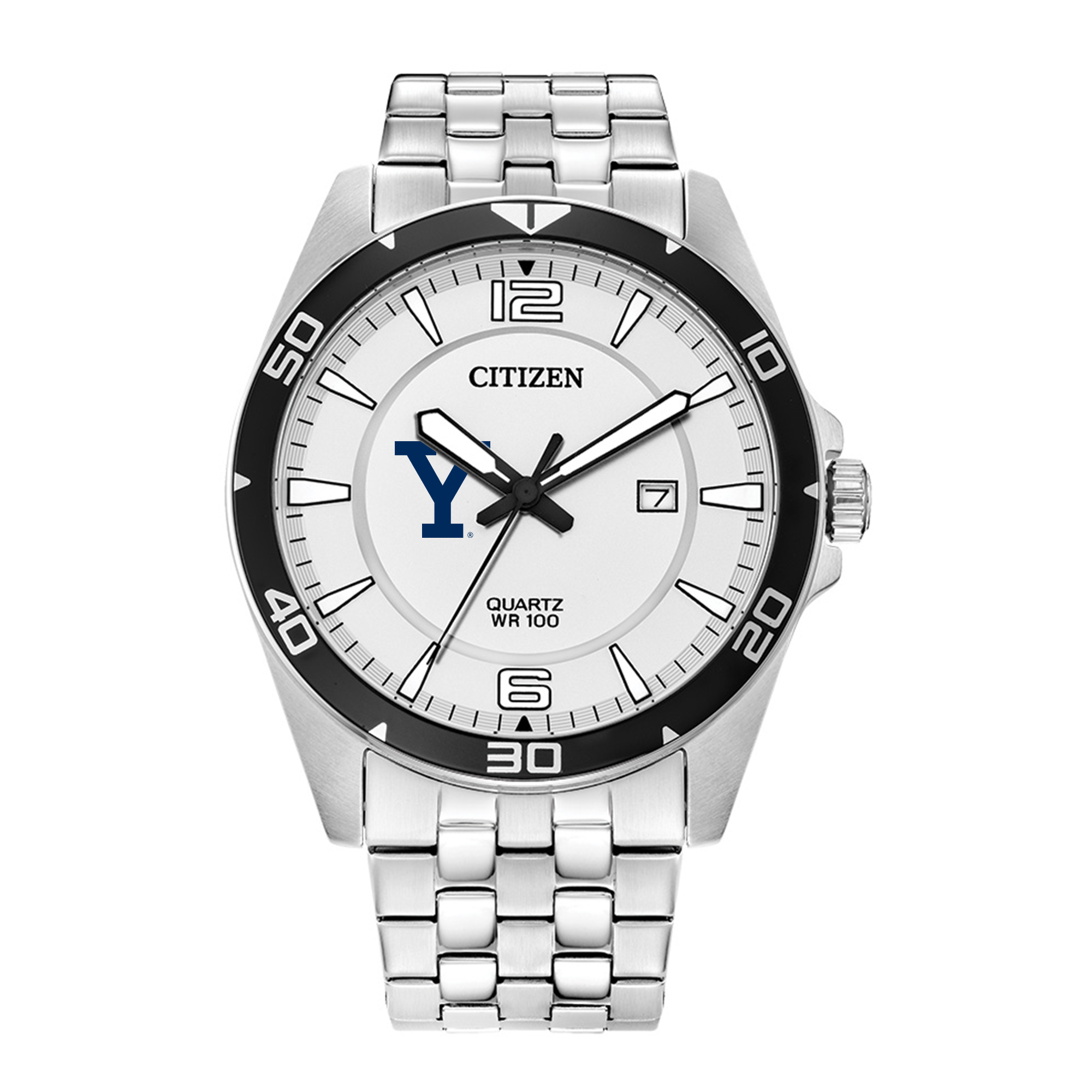 Men's  Yale Bulldogs Quartz Stainless Steel Watch
