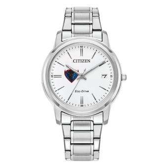 Women's Citizen Watch  Silver DePaul Blue Demons Eco-Drive White Dial Stainless Steel Watch