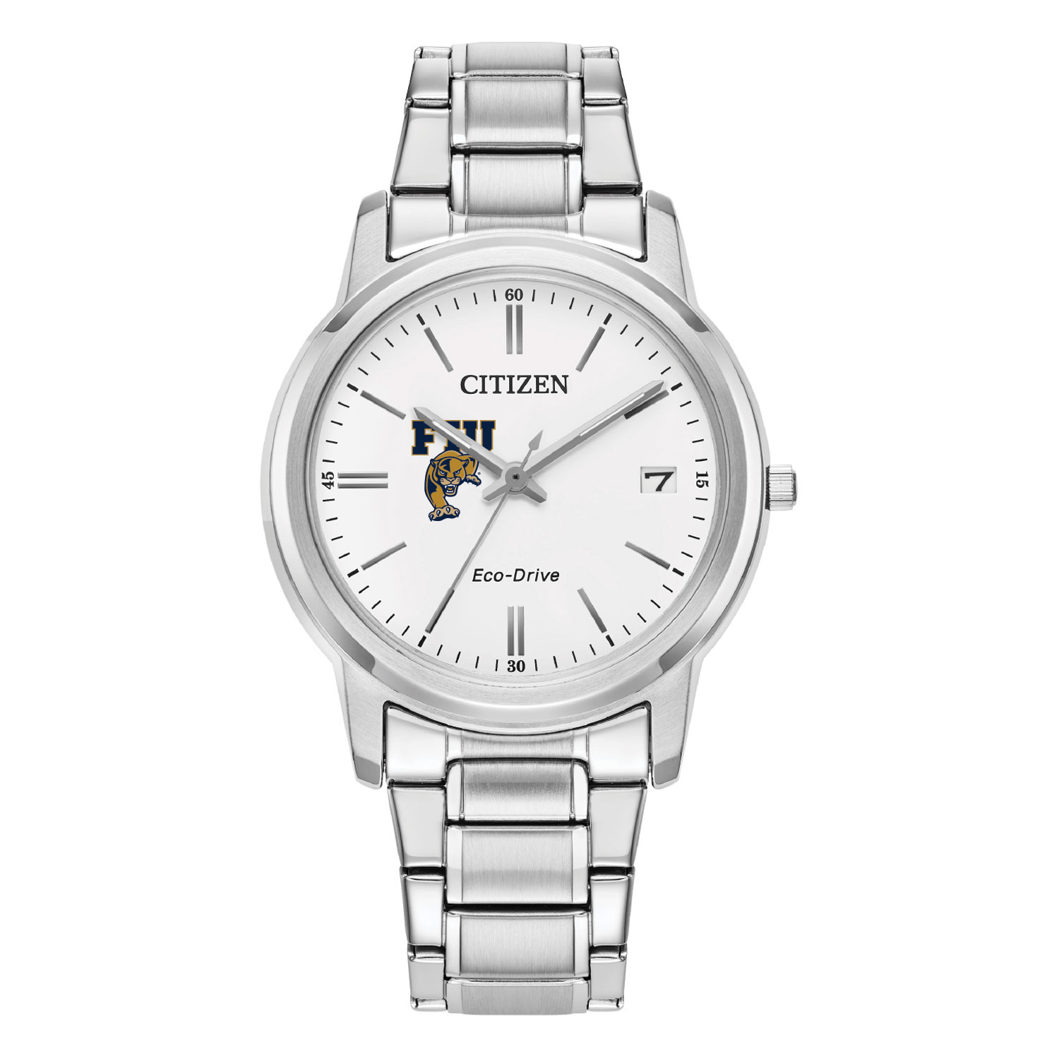 Women's Citizen Watch  Silver FIU Panthers Eco-Drive White Dial Stainless Steel Watch