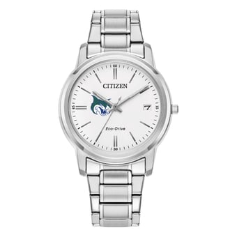 Women's Citizen Watch  Silver Georgia College Bobcats Eco-Drive White Dial Stainless Steel Watch