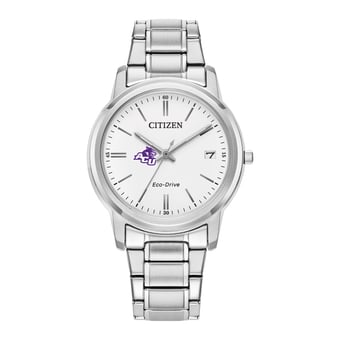 Women's Citizen Watch  Silver Abilene Christian University Wildcats Eco-Drive White Dial Stainless Steel Watch