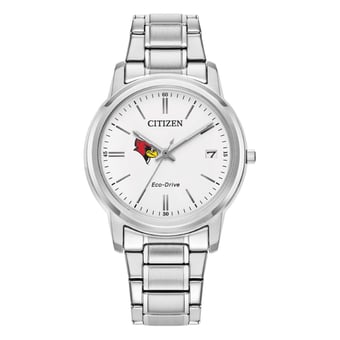 Women's Citizen Watch  Silver Illinois State Redbirds Eco-Drive White Dial Stainless Steel Watch