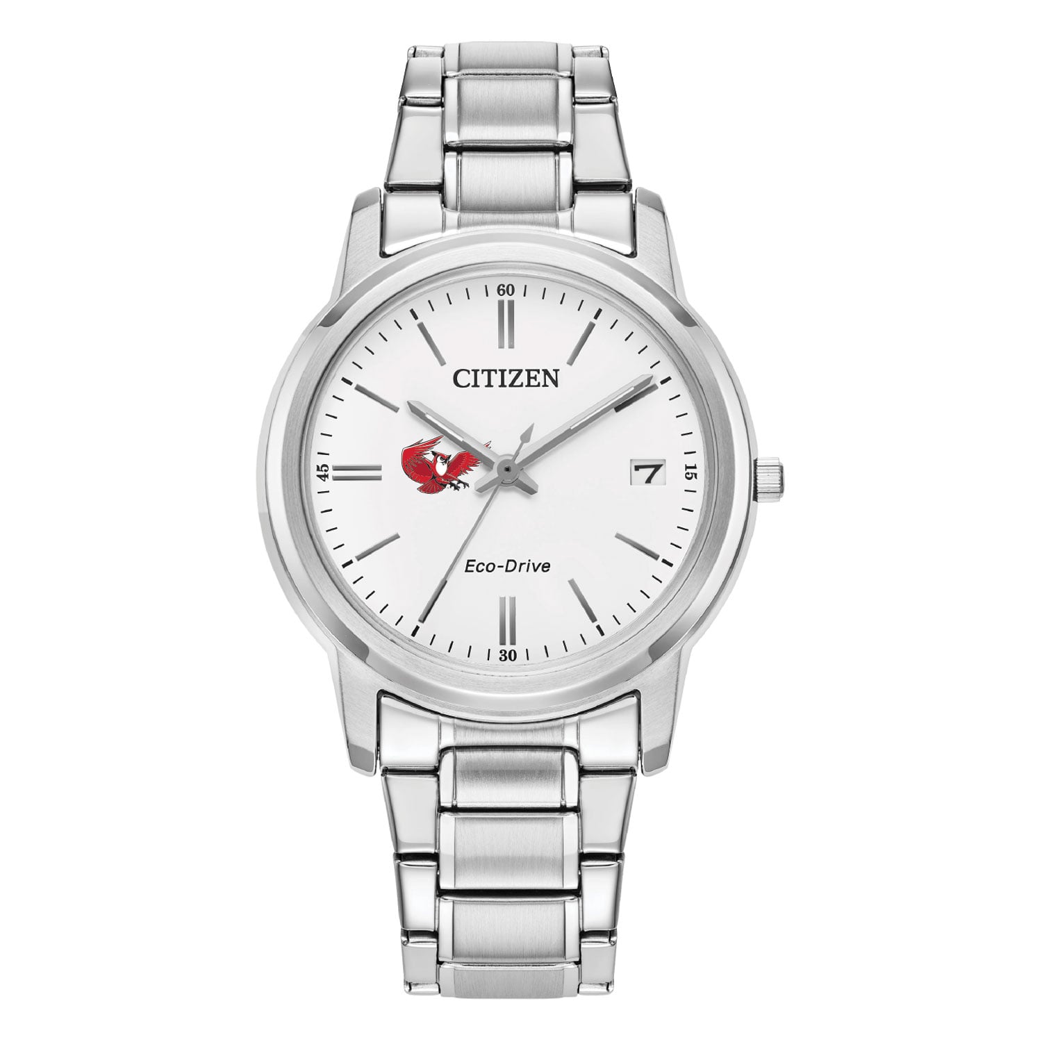Women's Citizen Watch  Silver Keene State Owls Eco-Drive White Dial Stainless Steel Watch