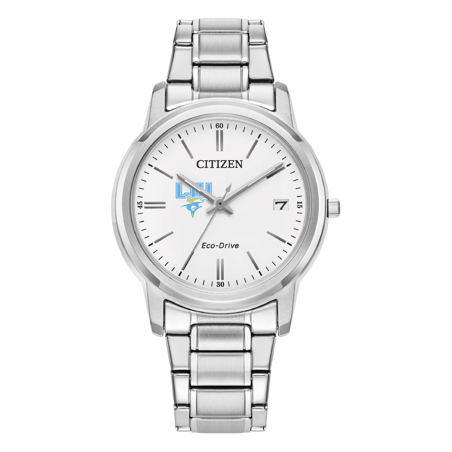 Women's Citizen Watch  Silver LIU Sharks Eco-Drive White Dial Stainless Steel Watch
