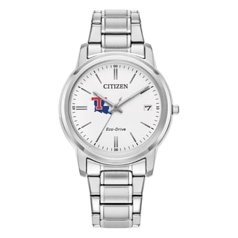 Women's Citizen Watch  Silver Louisiana Tech Bulldogs Eco-Drive White Dial Stainless Steel Watch