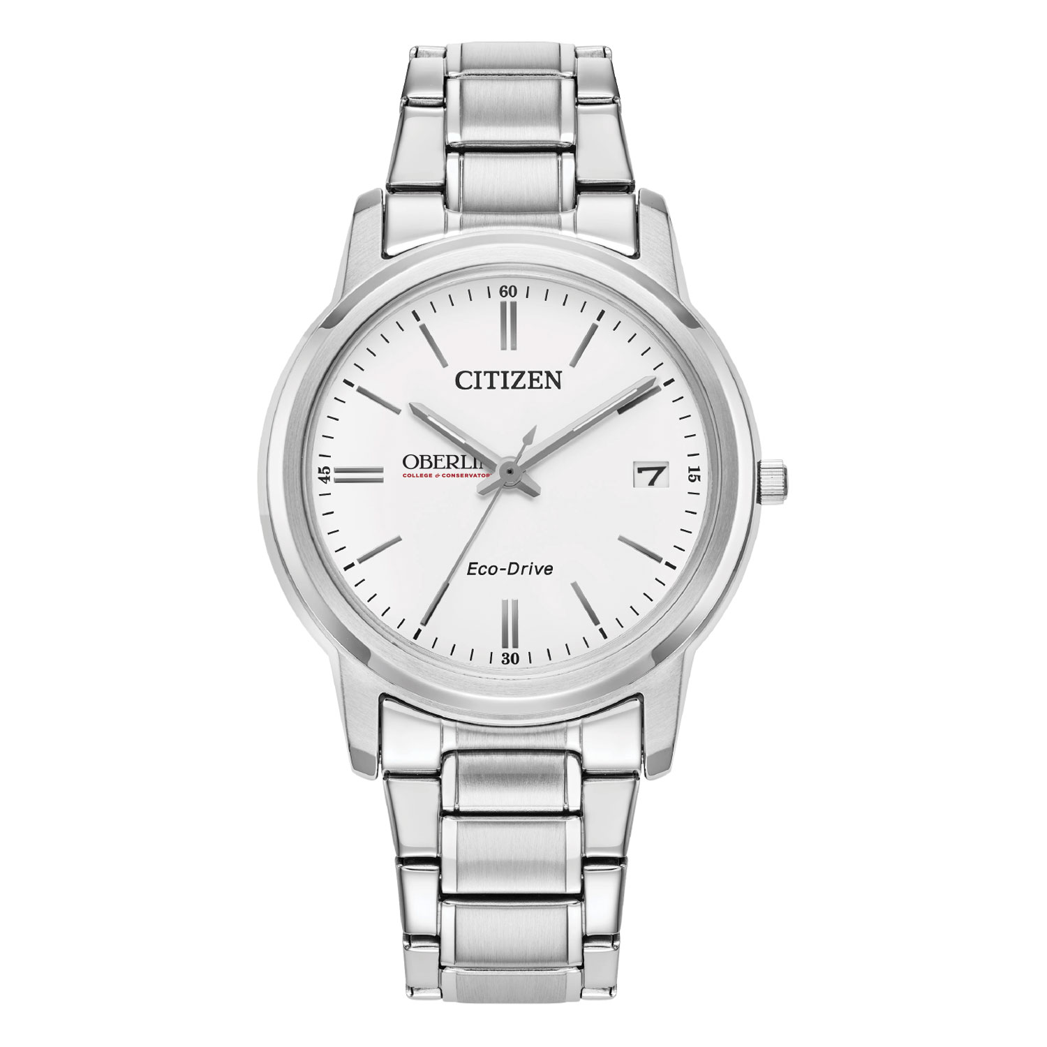 Women's Citizen Watch  Silver Oberlin Yeomen Eco-Drive White Dial Stainless Steel Watch