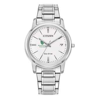 Women's Citizen Watch  Silver Manhattan Jaspers Eco-Drive White Dial Stainless Steel Watch
