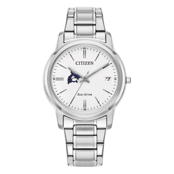 Women's Citizen Watch  Silver Westfield State Owls Eco-Drive White Dial Stainless Steel Watch