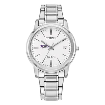 Women's Citizen Watch  Silver Niagara Purple Eagles Eco-Drive White Dial Stainless Steel Watch