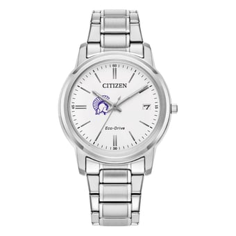 Women's Citizen Watch  Silver Winona State Warriors Eco-Drive White Dial Stainless Steel Watch