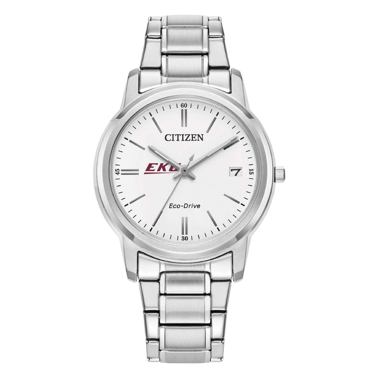 Women's Citizen Watch  Silver Eastern Kentucky Colonels Eco-Drive White Dial Stainless Steel Watch