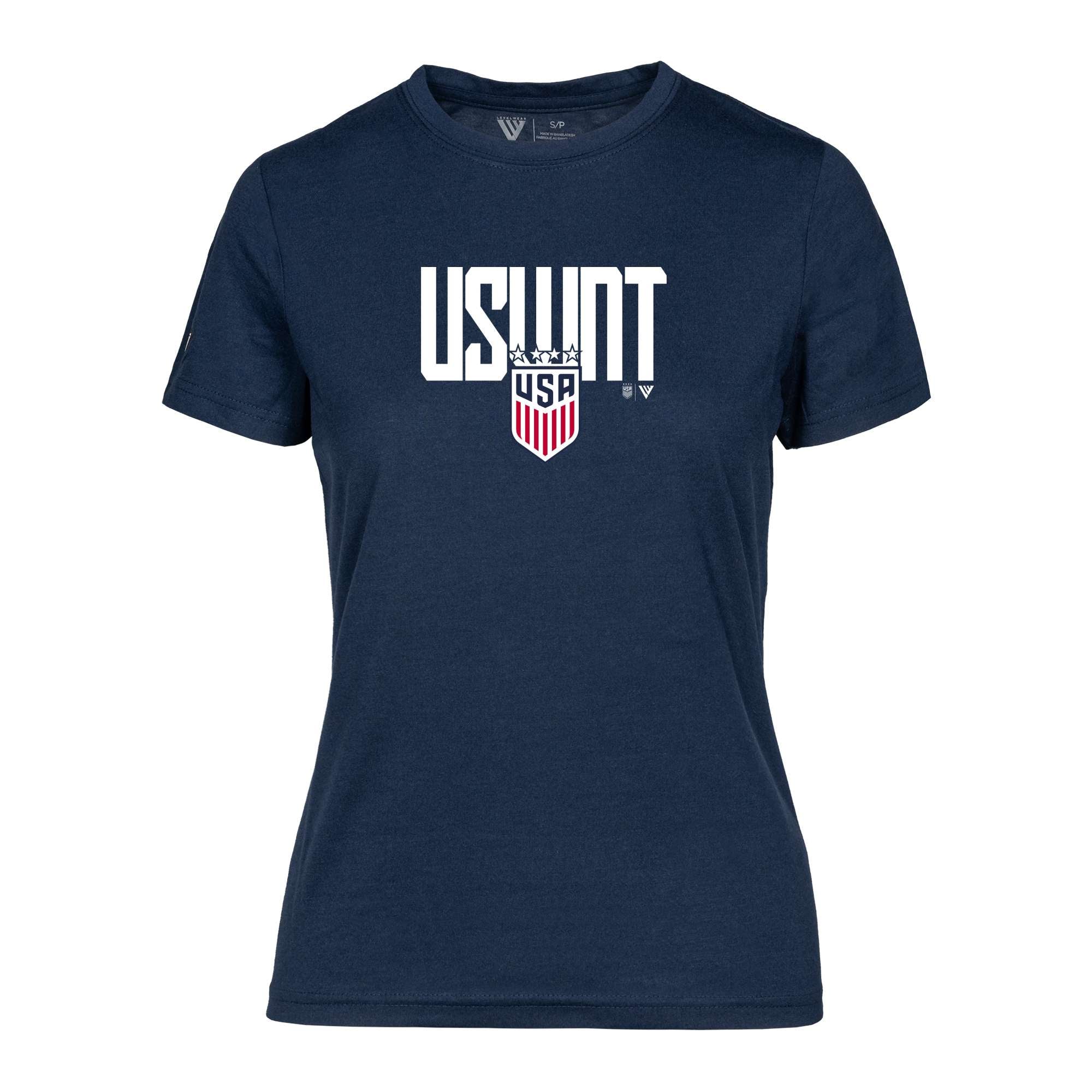 Women's Levelwear Navy USWNT Maddox Elevate T-Shirt