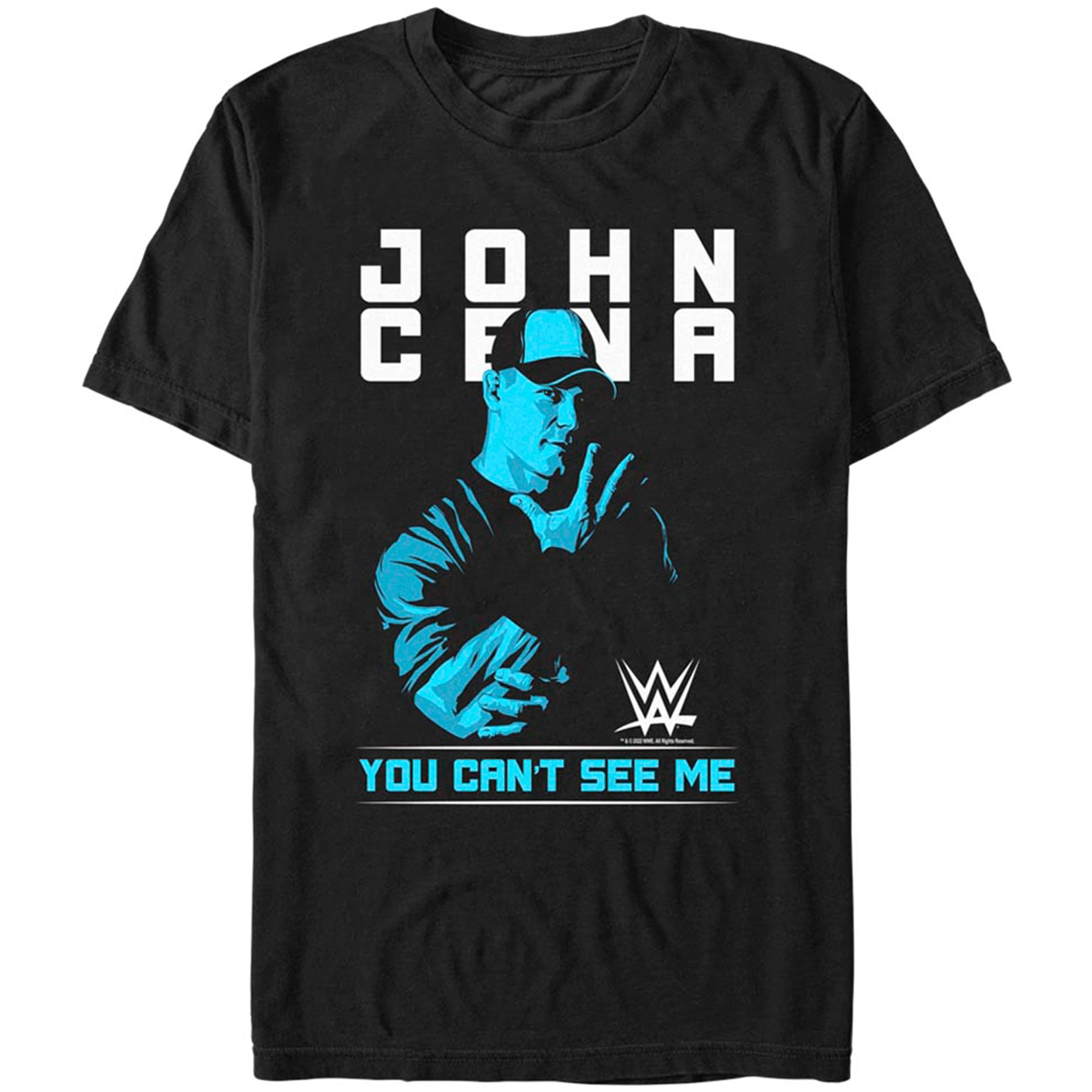 Men's Mad Engine  Black John Cena You Can't See Me Graphic T-Shirt