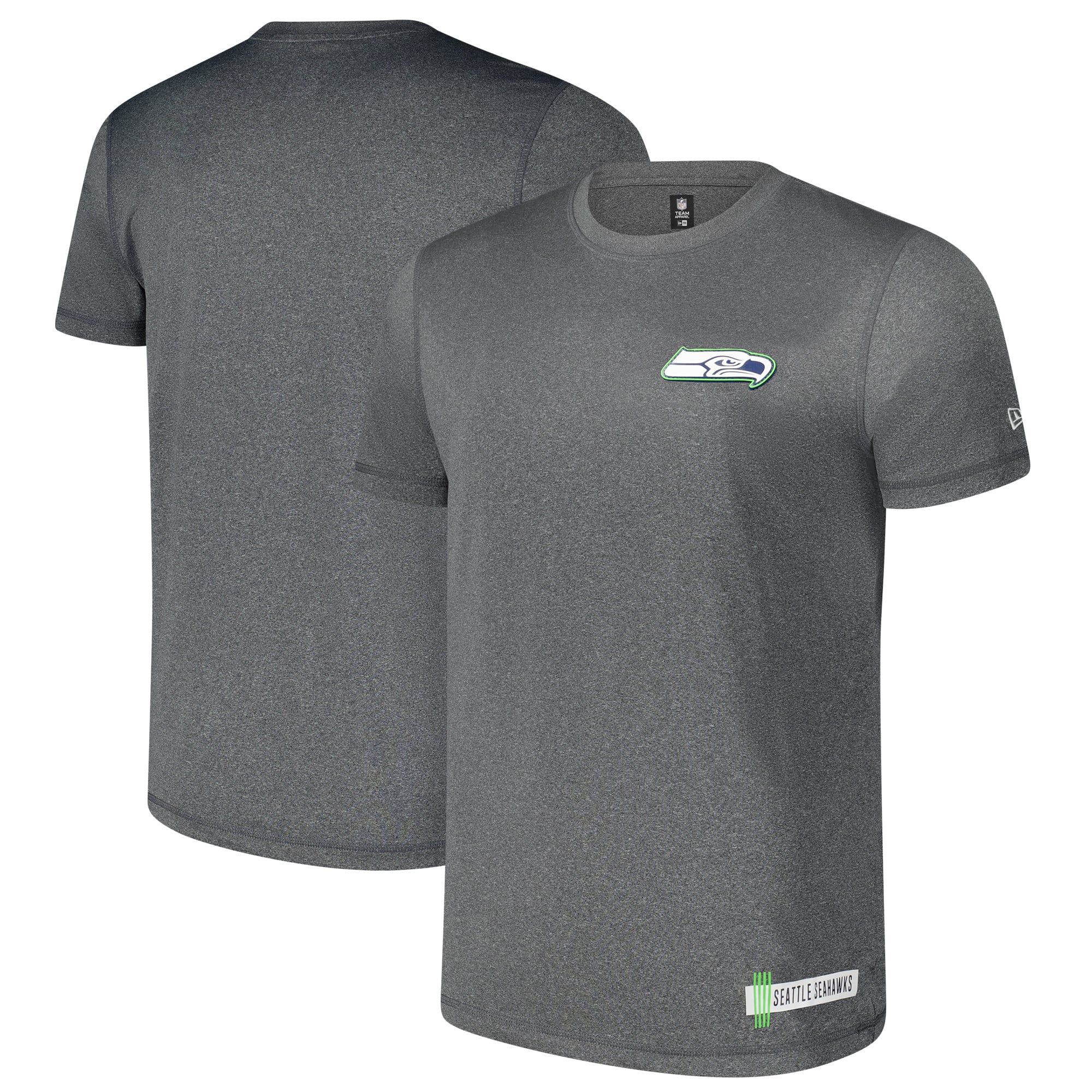 Men’s New Era Heather Charcoal Seattle Seahawks 2024 NFL Training Camp T-Shirt Men’s New Era Heather Charcoal Seattle Seahawks 2024 NFL Training Camp T-Shirt