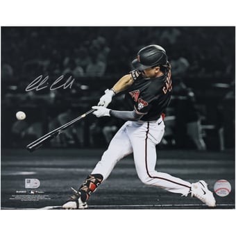 Corbin Carroll Arizona Diamondbacks Autographed 2023 National League Rookie of the Year 11" x 14" Hitting Spotlight Photo