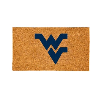 West Virginia Mountaineers 28" x 16" Logo Turf Mat
