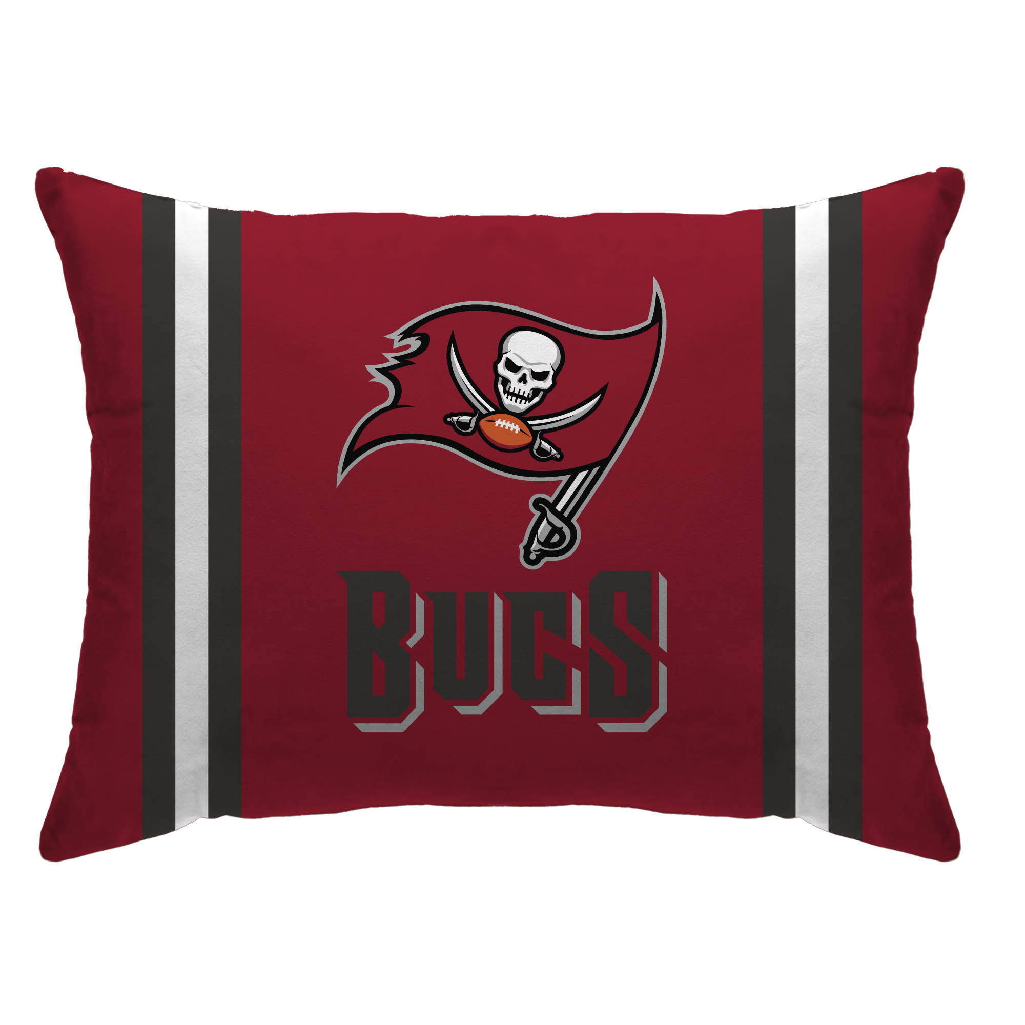 Tampa Bay Buccaneers 20" x 26" Standard Stripe Logo Micro Plush Bed Pillow Cover