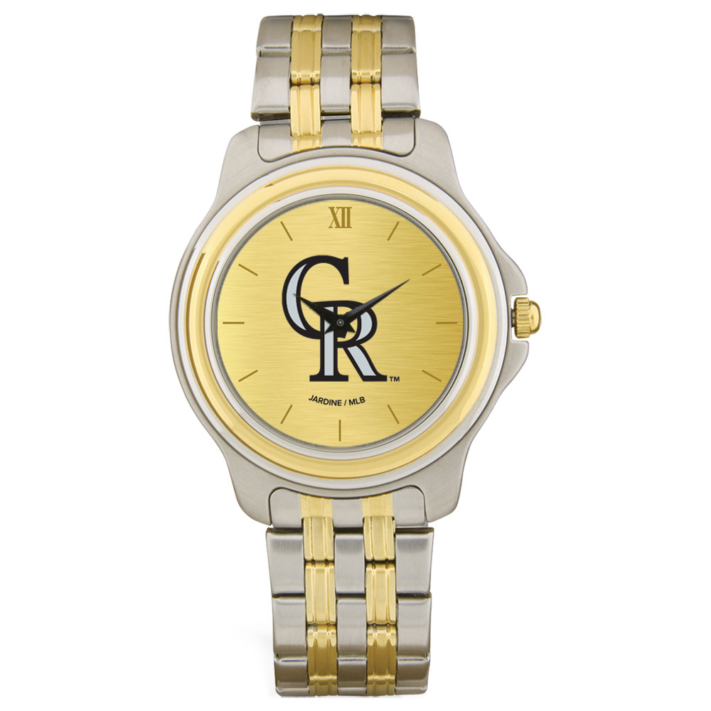 Jardine Men's Colorado Rockies Gold Dial Two-Tone Wristwatch