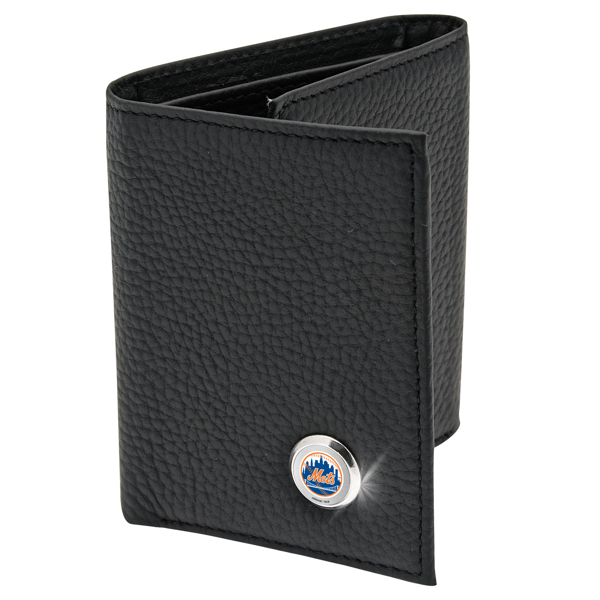 Men's Black New York Mets Leather Wallet
