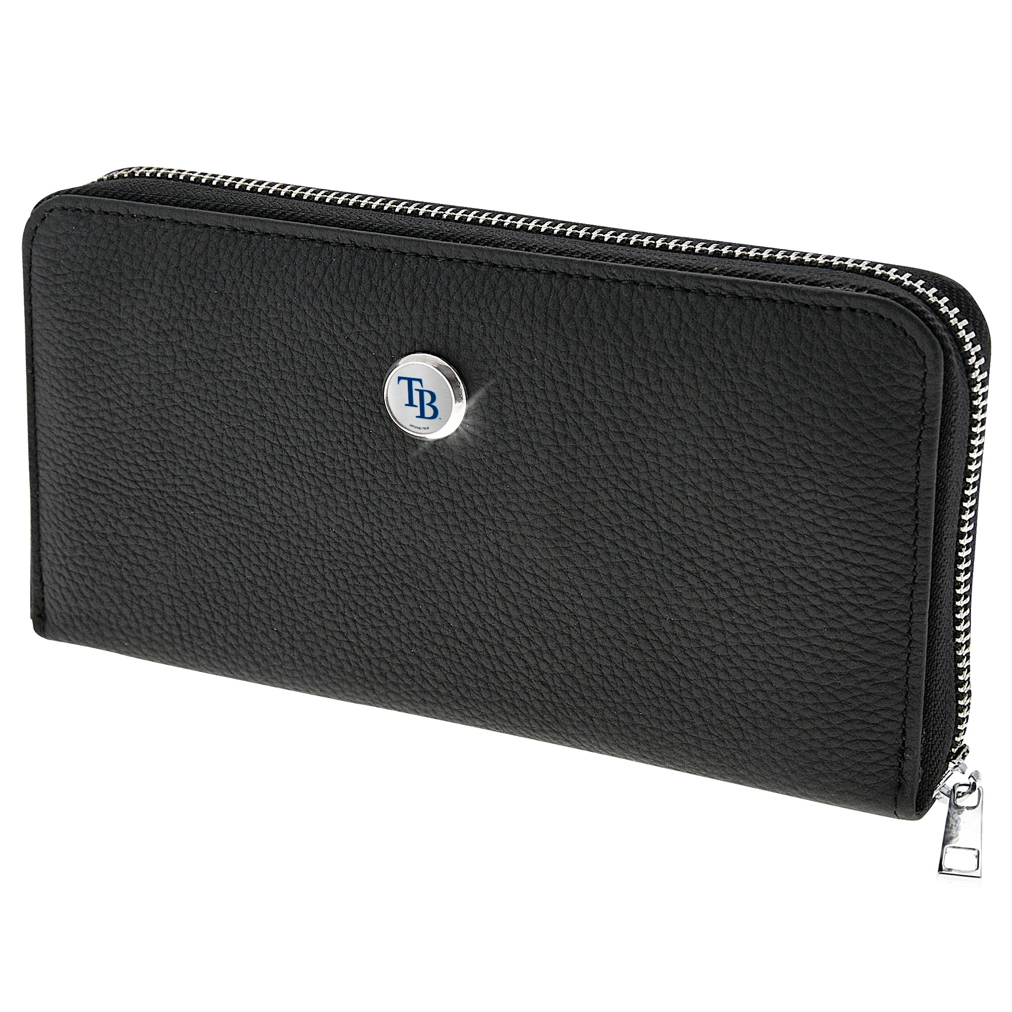 Women’s Black Tampa Bay Rays Leather Zipper Wallet Women’s Black Tampa Bay Rays Leather Zipper Wallet